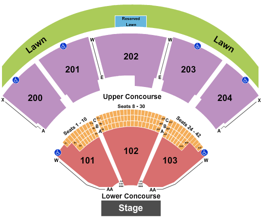 Shoreline Amphitheatre The Who Seating Chart